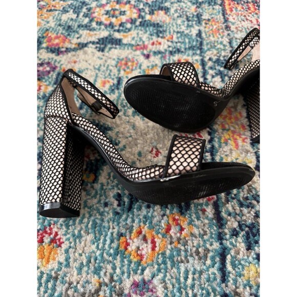 Steve Madden Carrson Black Mesh Heels Size 6 - Picture 2 of 6
